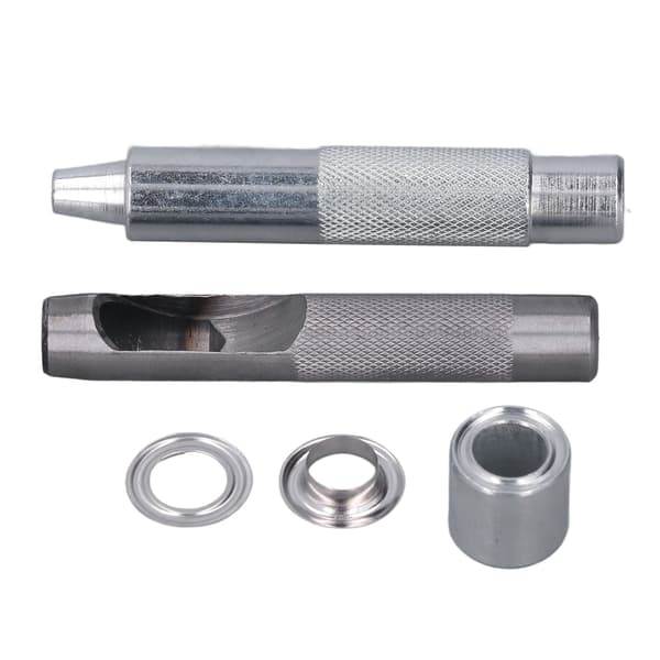 100 uppsättningar Grommet Tool Kit Innerdiameter 12MM Eyelet Spänne Canvas Spänne Grommet Eye Tool Set med installationsverktyg