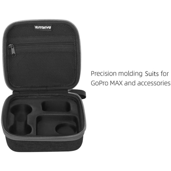 Kompatibel med GoPro Max Camera Carry Case Bærbar rejsetaske, Model: Sort