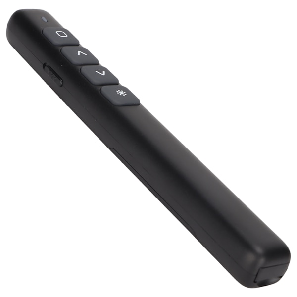 Presentasjonsklikker Integrert magnetisk design Ergonomisk stabil Fjernkontroll Side Vridning Penn for møterundervisning Svart
