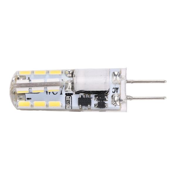 G4 24LED-glödlampa 2W 200LM Bi Pin Light Ej dimbar för ljuskrona AC DC 12V (Kallvit 6000-6500K)
