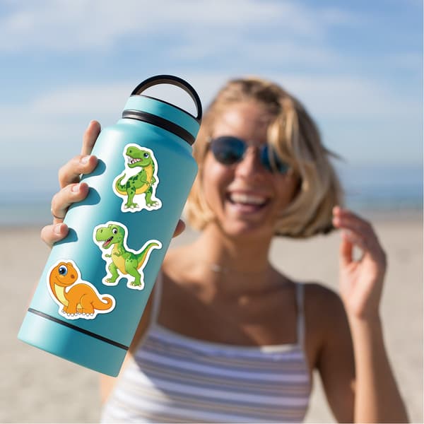 50 dinosaur-klistremerker for datamaskiner H