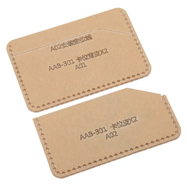 Akrylmal DIY håndlagde lærkortlomme Access Control Certificate Set Mal