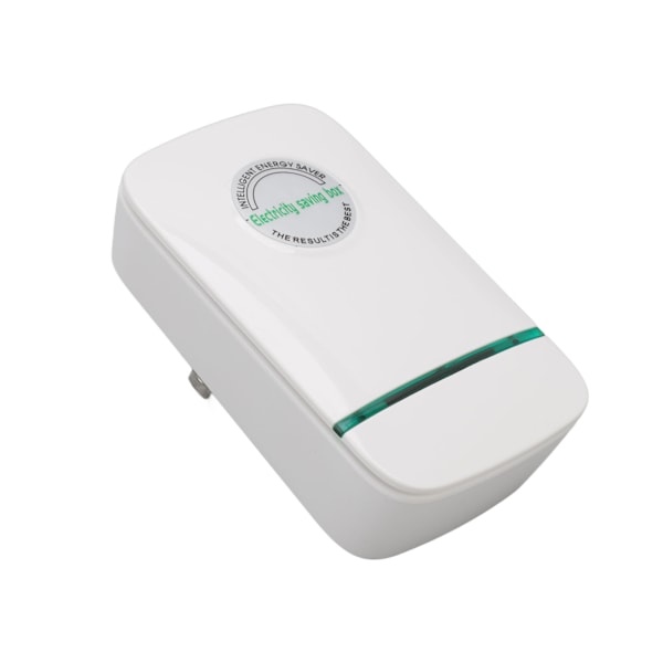 Strömsparare Vit Miljövänlig ABS Flamskyddsmedel 28000W Real Load Energisparbox för hemmakontor Inomhus UK Plugg 90 till 250V
