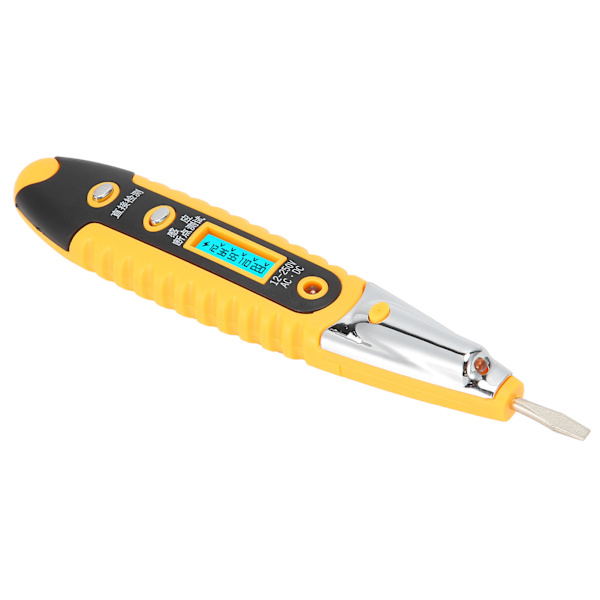 Elektrisk penna multifunktionell digital display högprecisions elektrisk penna, lämplig för att detektera 12250V AC DC-ström