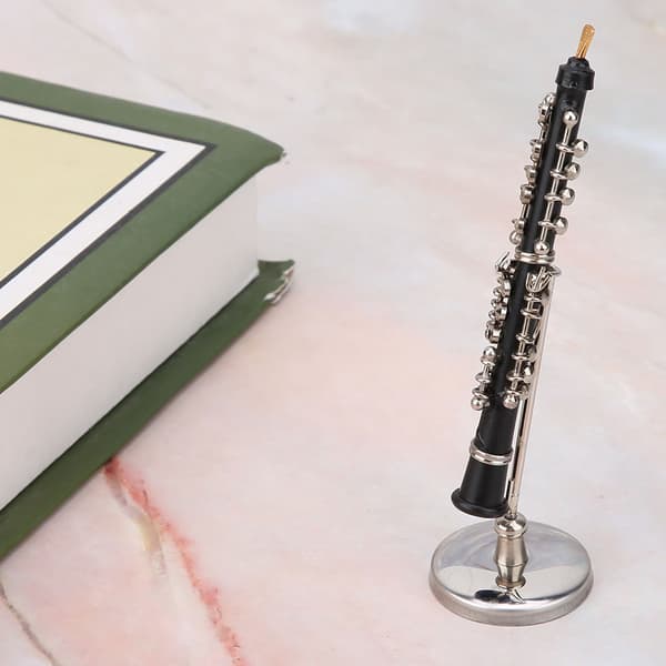 Mini Oboe Modell Musikinstrument Ornament Dekorasjon Display Presenter