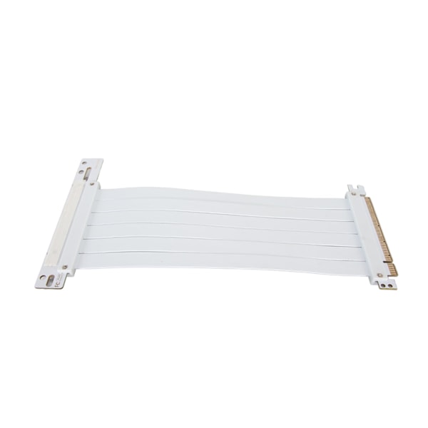 PCIE 3.0 X16 Riser-kabel Høyhastighets fleksibel 90-graders forlengelseskortforlengelsesport Grafikkortforlengelseskabel Hvit 40cm / 15,7in