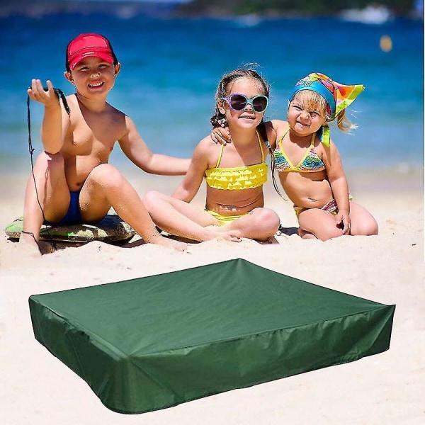 Cover, sandlådetak med dragsko, sandlådas cover Green 150x150x20cm