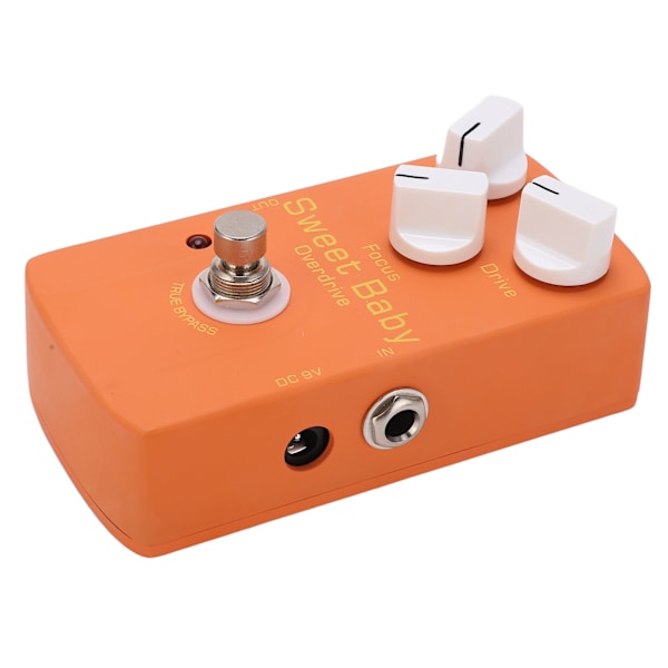 Overdrive Effect Low Gain Volym Drive Focus Knobs Elgitarr Monoblock Effector Pedal 5mA