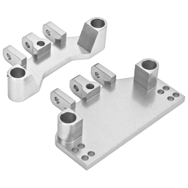 Metallstyringsgirbeslag Servo Mount Del for MN86 1/12 RC Bil Modifiserte Tilbehør Sølv