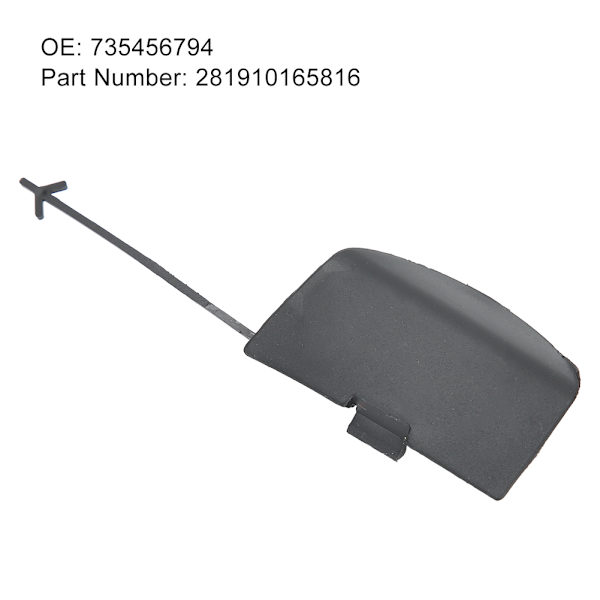 Etupuskurin hinauslenkin suojus maalaamaton 735456794 Sopii Fiat 500 07-15
