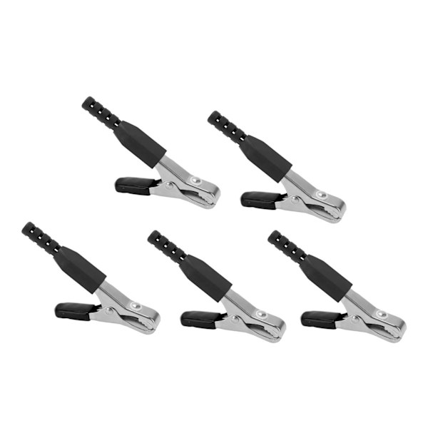 5 st/set Batterisäkerhetstestklämma ledande för elektroniska instrument Industriell utrustning Svart