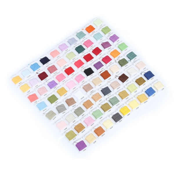 80 farver DIY broderigarn lyse polyester bomuldsgarn kit vævning forsyninger