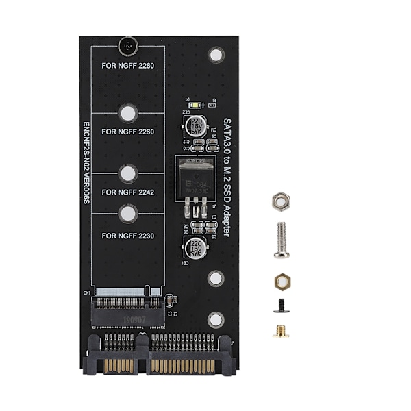 M.2 NGFF SSD til SATA 22PIN harddisk Diskstabil ytelse Adapter Riser Card