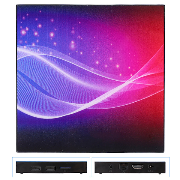 H10 Internett-TV-boks for Android 10.0 6K Bildekvalitet 4K High Definition CPU H616 AC100-240V(4+32 EU-kontakt)