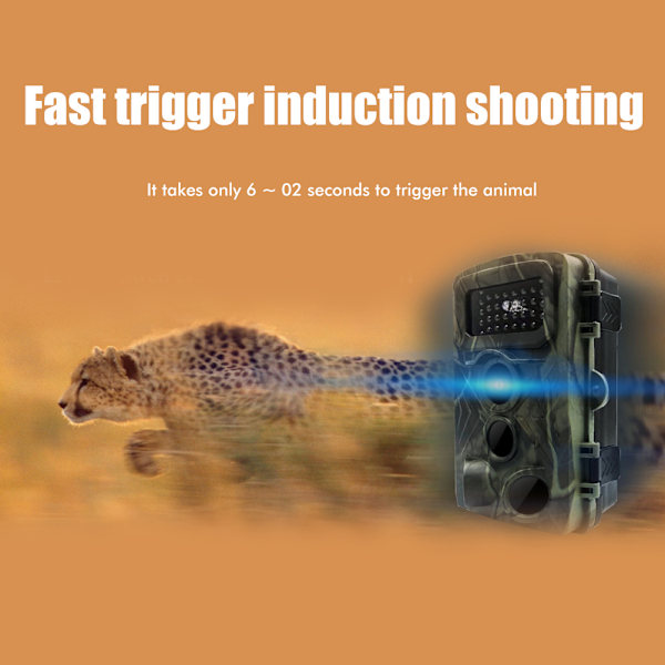 PR3000 16MP 1080P Trail Camera Vattentät infraröd kamera för utomhusövervakning av vilda djur Hemsäkerhet