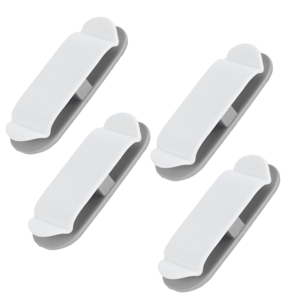 4 stk Kabelholdere Klips Multifunksjonell Datakabel Wire Wrapper Organizer for Hjemmekontor