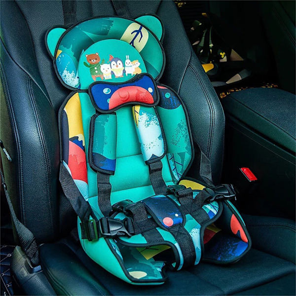 Babysæde Stol Bærbar Bilsæde Pude Åndbar Baby Sædemadras til Børn under 12 år Stjernehimmel Tryk Bjørn