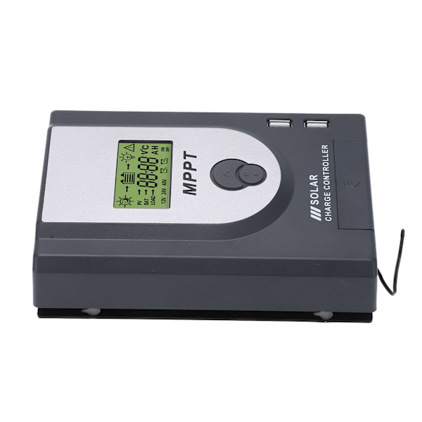 12V 24V MPPT Aurinkoenergian Latausohjain 10A Säädettävä Parametrit Kaksois-USB-Portin Aurinkopaneeli Säädin