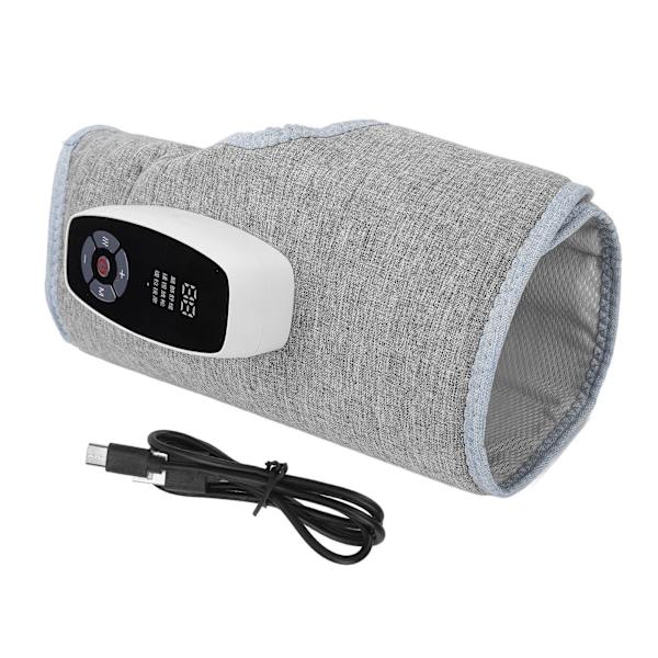 Luftkalvkompressionsmassör Uppvärmning Knådning Automatisk justerbar 3 växlar Vibration Vadmassager Grå