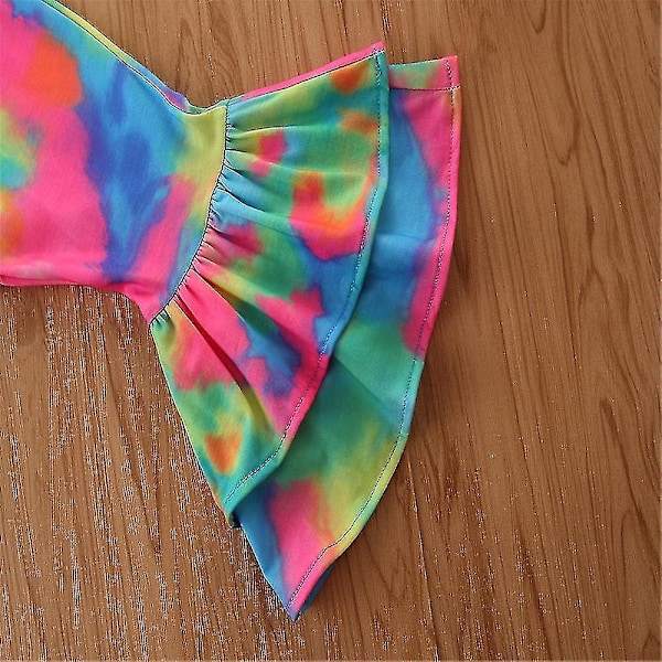 Tie Dye Halter Jumpsuit för Baby Flickor 1-2 År