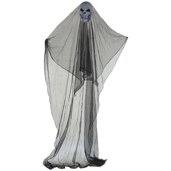Halloween Hængende Spøgelse Gysere Rekvisitter Skræmmende Halloween Dekorationer til Barer Spøgelseshuse Forlystelsesparker Sort