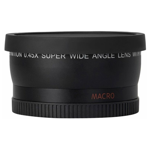HD 52MM 0,45x vidvinkelobjektiv med erstatning for makroobjektiv for Canon Nikon Sony Pentax 52MM DSLR-kamera