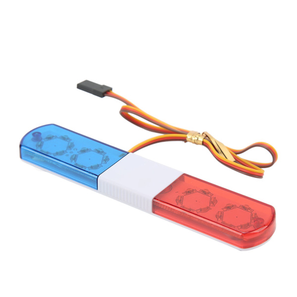 RC LED Poliisivalo Simulointimalli 4 Tilaa RC Poliisi Vilkkuvalo LED Hälytysvalo 1/8 1/10 RC Autoille Punainen Sininen