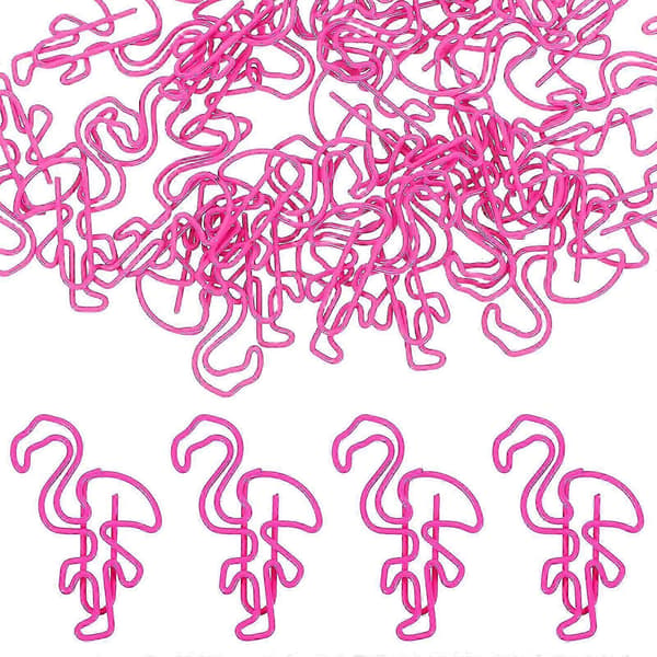 Flamingo Bogmærkeklemme til Klipning 30 Stk. Rosa Skolematerialer