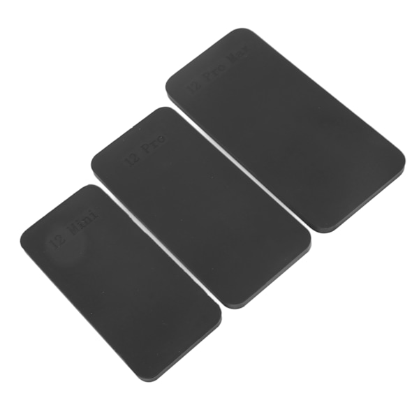 3 stk LCD-skærm Fix Reparationsmåtte Gummi Stabil LCD-skærm Selvklæbende Aftagelig Pad til IOS 12 12Pro