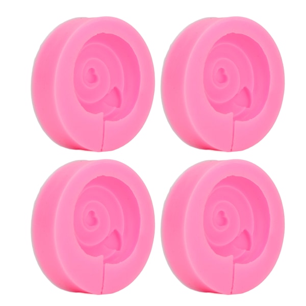 10 stk. Silikonform for kjeks, DIY kakedekorasjon, fondant, sjokoladeform for bakeverktøy, rosa