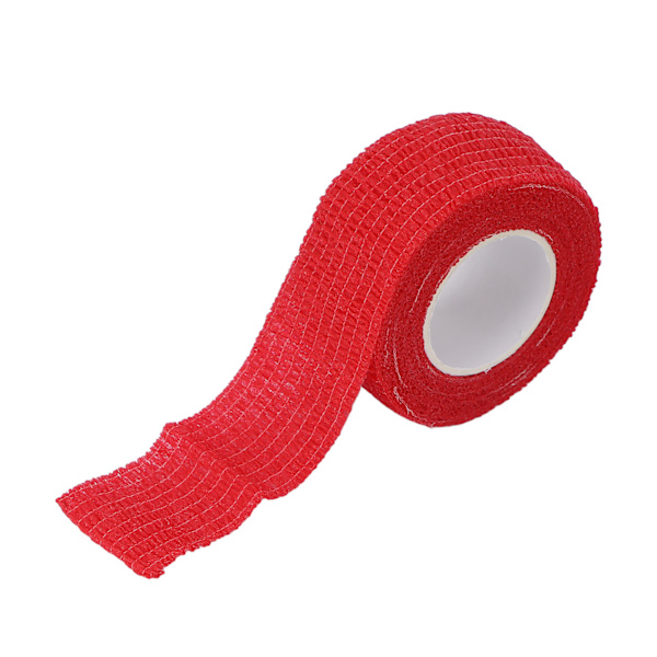 10 rullar självhäftande bandage Wrap Kompression Förhindra förhårdnader Elastiskt fixeringsbandage 0,98 X 78,74inRöd