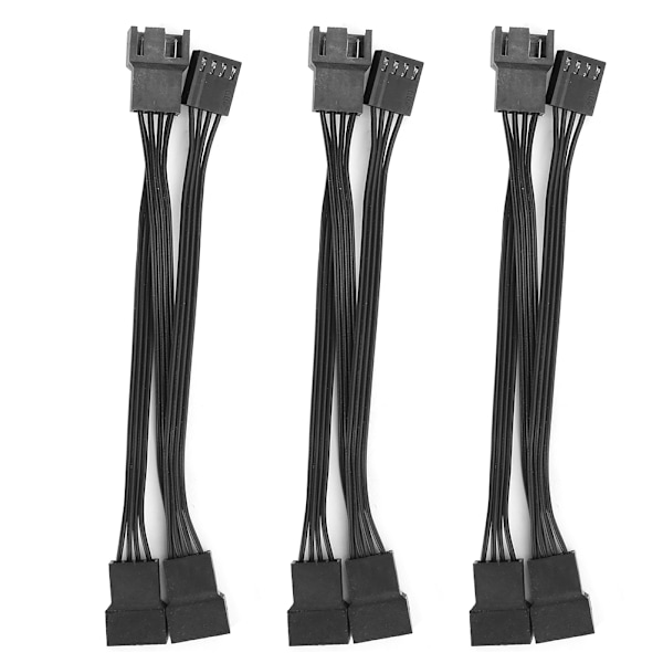 3 kpl pidennysjohtoa 1-3 tietokoneen kotelo CPU-tuulettimelle Tandem Approach 4-nastainen adapterikaapeli