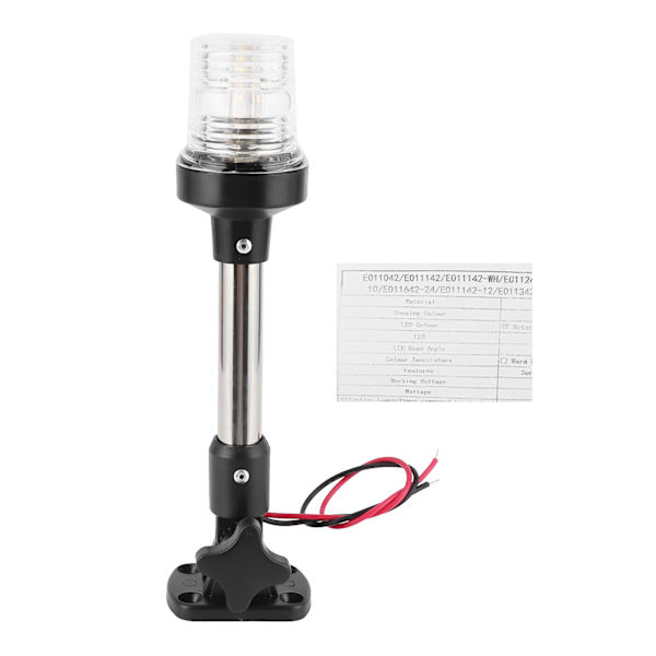 Foldbare LED-navigationsankerlys 4000-4500K 360° Allround-belysning til marinebåd Yacht RV