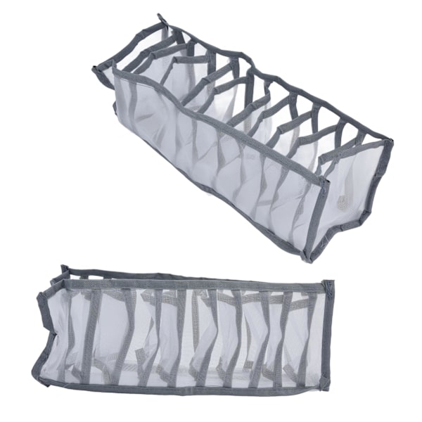 Undertrøjsorganisator Mesh Foldbar Åndbar Multi-celler Sokker Opbevaringsboks til BH Trusser 11 celler