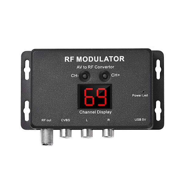 【NX】M60 RF-modulator AV til RF-omformer black