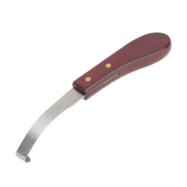 Hovkniv Høvler Rustfritt Stål Dobbeltsidig Blad Ergonomisk Trehåndtak Hovkantkniv for Trimning av Hestehov