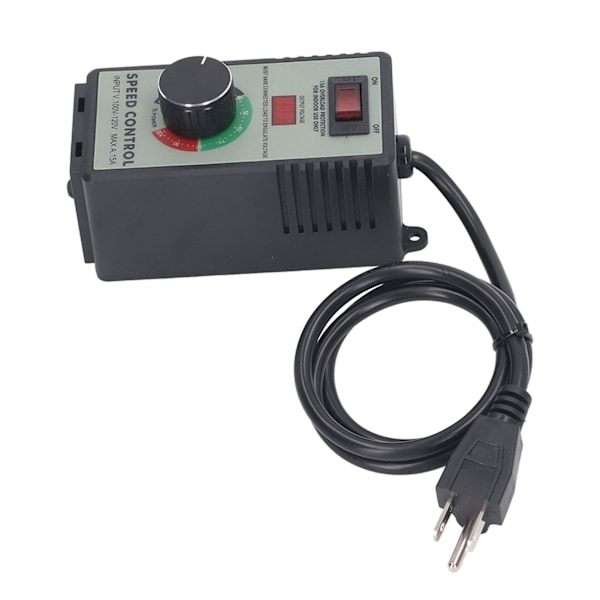 Fläkthastighetskontrollomkopplare AC-motor Elektrisk variabel regulator US-kontakt 100-120V