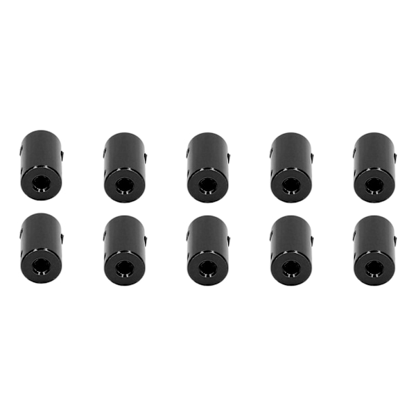 10 stk Akselkobling Stepmotorkobling 14 mm Diameter 25 mm Lengde Ledkontakt 5x8 mm / 0,2x0,31 tommer Svart