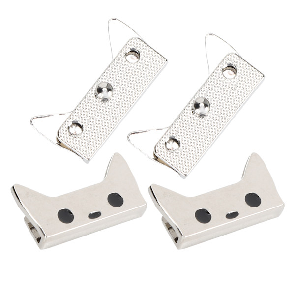 4st metallspänne midjeband tecknat mönster DIY-läder Bagagedekoration med skruvSilver B01-51-52056