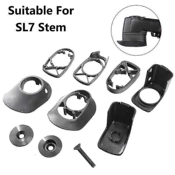For SL7 Stem Sykkel Styre Spacer Gaffel Headset Spacer - B Black