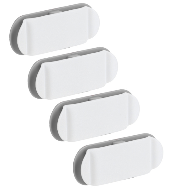 4st Kabelhållare Clips Multifunction Data Line Wire Wrapper Organizer för hemmakontor