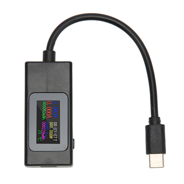 USB-testare Professionell Strömspänning Strömtid Noggrann mätning Dubbelriktad USB C-mätare 4‑30V 0‑6,5A