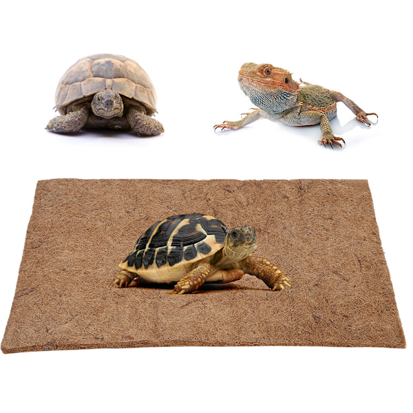 Reptil Kokosfiber Matte Bundmatte Øgler Terrariebur Landskabsgulv