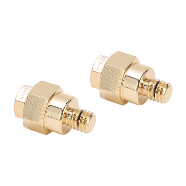 2 stk. Batteriadapterterminal med kort sidepost, 3/8 tommer NPT-gevind, messing, til plus og minus