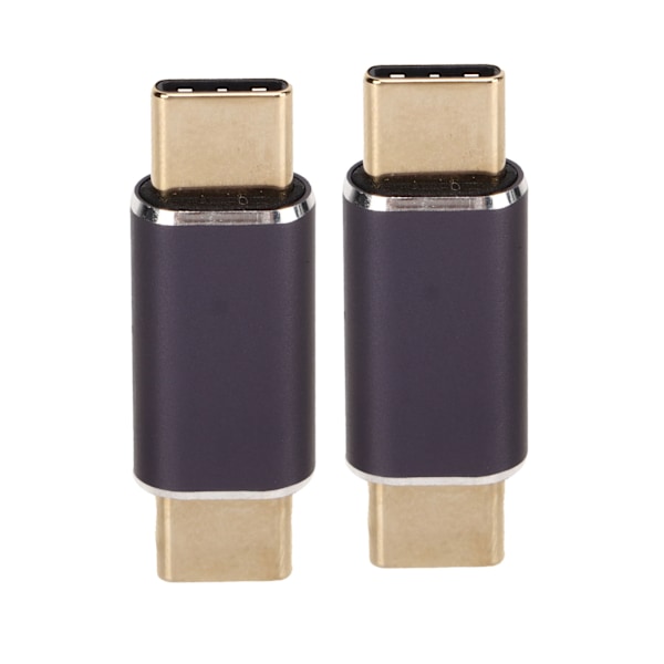 2st Typ C hane till typ C hane adapter 40Gbps 100W rak mini USB C adapter för bärbar smartphone