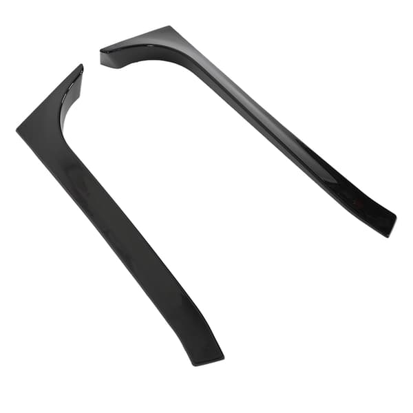 2 stk. Bagrude Sidespoiler Canard Wing Cover Trims Glanssort Bilmodifikationstilbehør