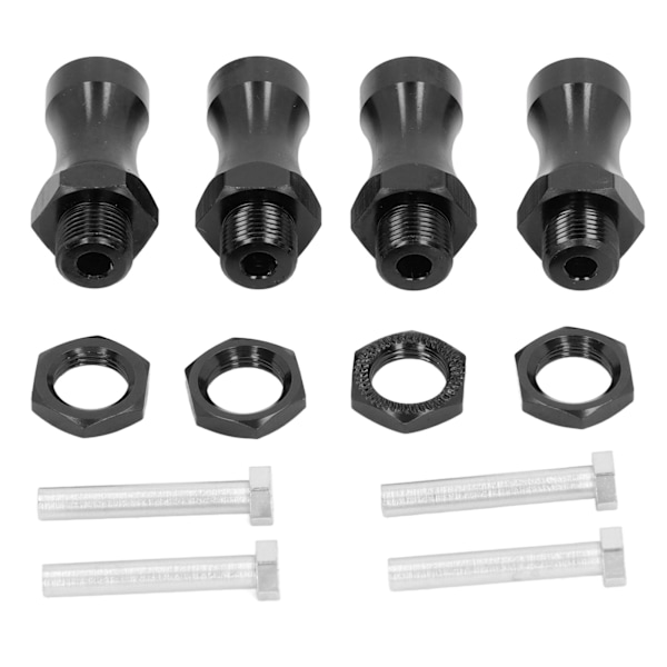 RC 12 mm till 17 mm metallhjulförlängning hex-konverteringsadapter Bredare 30 mm för 1/10 off road RC bil svart