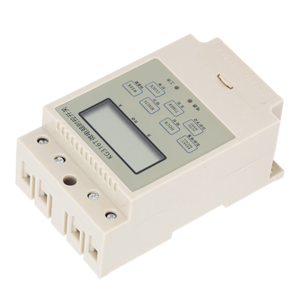 Mikrokontroller tidskontrolrelæ Digital elektronisk timerbryder med kondensator skinne montering 220V 25A