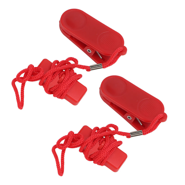 2st Löpmaskin säkerhetsnyckel Löpband Magnetisk säkerhetsbrytare Fitnessersättning 14x35 mm/0,5x1,4in