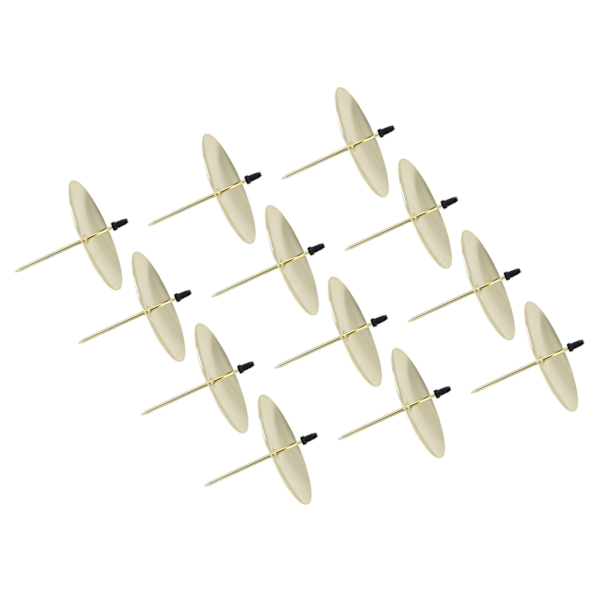 12 stk Lysplader Jernmaterial 7x6,5cm/2,8x2,6in Guld Stabil Pålidelig Dekorativ Bærbar Fastgørelsesholder til Fest